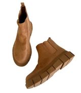 BP Women's Niya Chestnut Brown Faux Suede Lug
Sole Chelsea Boots Size 8 Photo 0