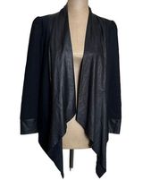 Alice + Olivia  leather and wool cropped jacket size XS Photo 0