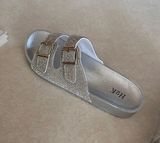 H2K Silver Rhinestone Sandals Photo 0