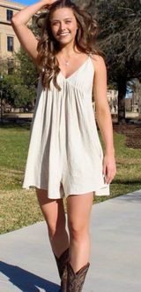 Wishlist Beige Romper  Photo 0