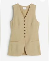 Beige longline vest - H&M Photo 0