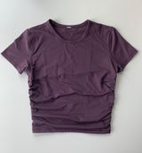 Lululemon Ruched Top (Grape Thistle) Photo 0