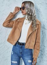 Brown Faux Fur Jacket Photo 0