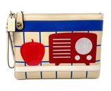 Coach X Tom Wesselmann Large Turnlock Wristlet Ivory Leather CA222 Photo 0