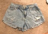 Vintage Light Denim Shorts Blue Size 4 Photo 0