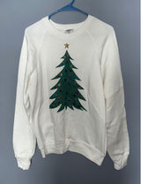 Vintage Lee Sturdy Sweats Christmas Tree Sweatshirt Crewneck Pullover Size L Photo 0