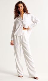 Sloane Tailored Linen Blend Pants Photo 0
