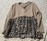 Boutique Long Sleeve Tan Size M Photo 0