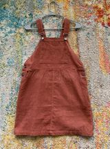 Listicle Rust Overall Dress Photo 0