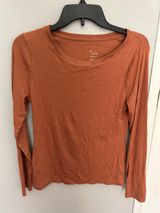 Orange Long Sleeve Top Photo 0