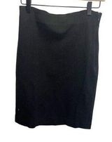 Ann Taylor Pencil Skirt  Season less Stretch Black Size 2 Business Career Photo 0
