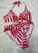Carmen Marc Valvo Printed Tropical High Waisted Bikini Set  Photo 0