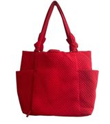 LIKE NEW VERA BRADLEY RED QUILTED HADLEY TOTE CANYON SUNSET HANDBAG PURSE Photo 0