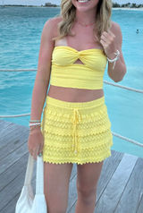 Blanco By Nature Boutique mini skirt Yellow Photo 0