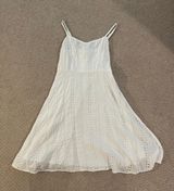 Mini White Dress Eyelet Photo 0