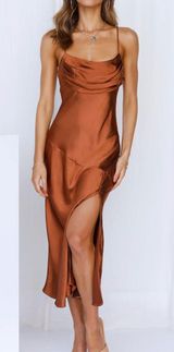 Hello Molly Lychee Martini Midi Dress Photo 0