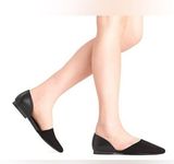 NWOT Size:7 Black Women’s Pointed-Toe Slip on Flats Photo 0