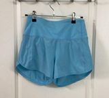 Speed Up High-Rise Shorts 4” In Blue Chill Photo 0