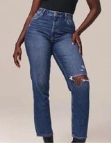 SHORT Abercrombie & Fitch Curve Love Ankle Straight Ultra High Rise Jeans Photo 0