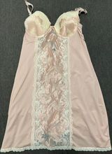 Sexy Nude Pink Lace lingerie dress slip padded bra Photo 0