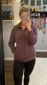 Purple Fleece ZIP Up Jacket Photo 0