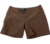 Patagonia | Brown Meridian Board Shorts Hiking Outdoor Quick Dry Women's Size 8 Photo 0