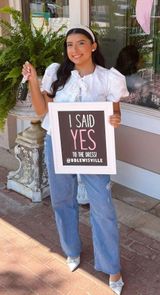 White Puff Sleeve Top Photo 0