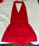 Emma Halter Romper in Red Photo 0