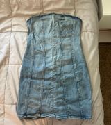 Denim Tube Dress Photo 0
