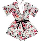 Trixxi  White Floral Romper, Small Photo 0
