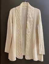 Beige Knit Cardigan Sweater Tan Photo 0