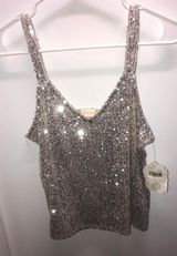 Altar'd State Sparkly Tank Top Photo 0