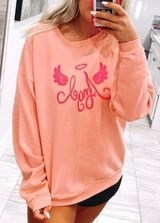 pink glitter angel xl sweatshirt Photo 0