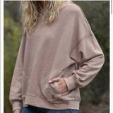 Free People FP movement Solid Metti crew neck oversized sweatshirt Medium Photo 0