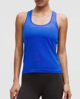 Lululemon Swiftly Tech Racerback Tank Top 2.0 Waist length size 2 cerulean blue Photo 0
