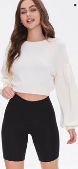 Forever 21 Basic Black Biker Shorts Photo 0