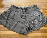 Tan Flowy Shorts Photo 0