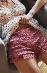 NWOT Free People Movement In Bloom Shorties In Mauve Pink Pull On Photo 0