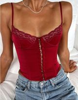 White Fox Boutique White Fox Red Corset Photo 0