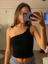 Boutique  One Shoulder Crop Photo 0