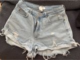 Distressed Cut Off Denim Jean Shorts Photo 0