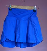Halara Blue  Athletic Shirt With Built In Shorts Photo 0