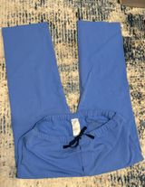 FIGS High Waisted Livingston Basic Scrub Pants, Cecil Blue Size XL Photo 0