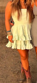 Mable Teal Tube Top Dress Photo 0