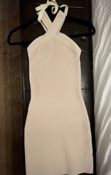 Aritzia Babaton Sculpt Knit Criss Cross Dress Photo 0