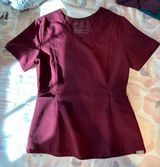FIGS Burgundy Aburi Limited Edition Scrub Top Photo 0