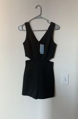 Dry Goods Black Cut Out Romper Photo 0