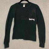 Volcom Vintage Black Thermal Sweater Pullover Top Size Small Photo 0