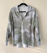 Aerie camo quarter zip sweater Photo 0