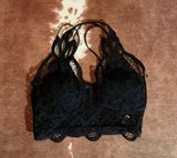 Black boutique bralette looks like the Free People Adella size small Photo 0